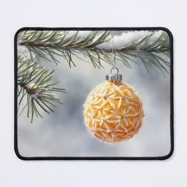 Item preview, Yellow Christmas Bauble designed and sold by CalmnessbyChoice.