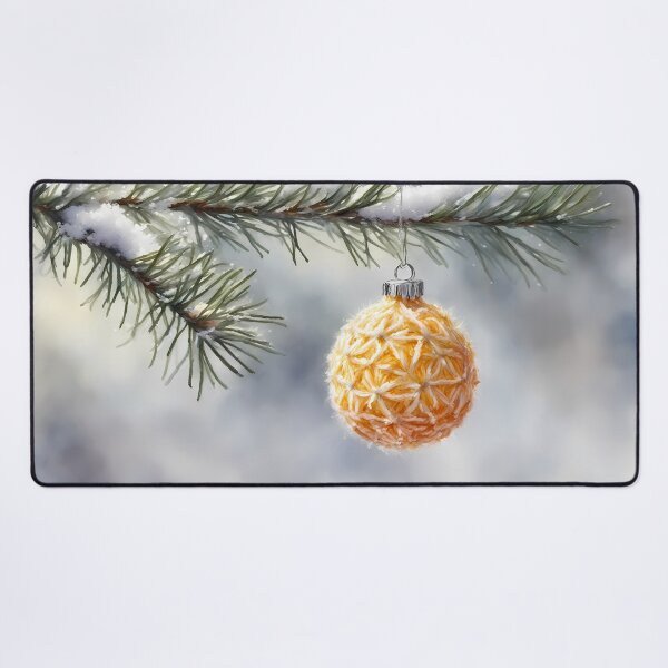 Item preview, Yellow Christmas Bauble designed and sold by CalmnessbyChoice.