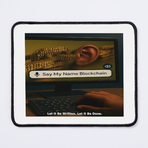 Item preview, Say My Name Blockchain – Digital Legacy Collection  II padded designed and sold by BiginkArt.