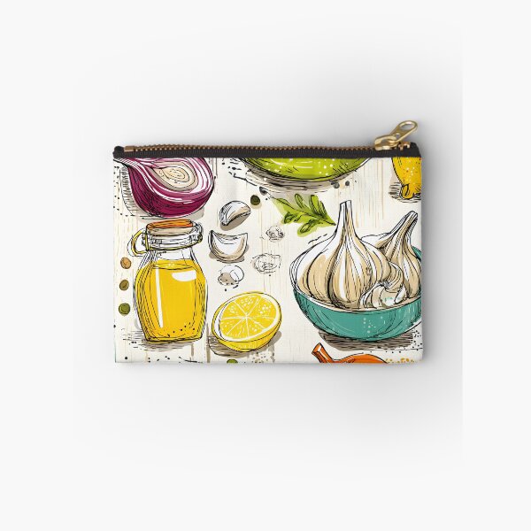 Item preview, Hummus Recipe- A Bold and Colorful Display of Kitchen Staples Featuring Chickpeas, Lemons, Onions, Garlic, and Mediterranean Olive Oil designed and sold by OlfactoART Studio.