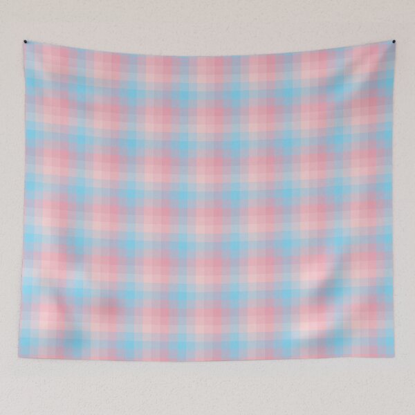 Item preview, Cotton Candy Pixel Pattern Tartan Plaid designed and sold by kornerupine.
