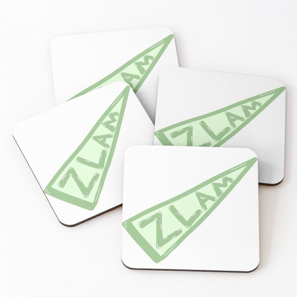 Item preview, Green ZLAM Pennant Sticker – Retro Sorority Style designed and sold by summer-loving.
