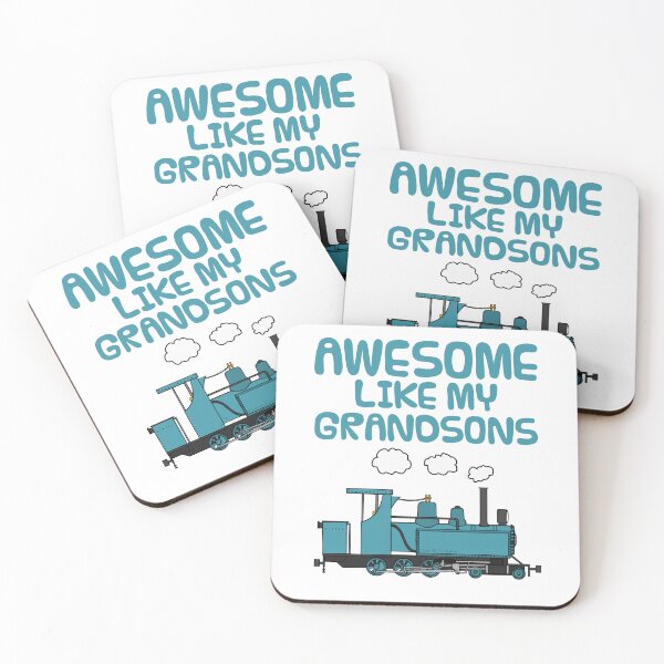 Item preview, Awesome Like My Grandsons, Grandpa Father's Day Train designed and sold by doodlerob.