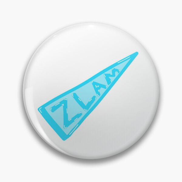 Item preview, Blue ZLAM Pennant Sticker – Game Day Vibes designed and sold by summer-loving.