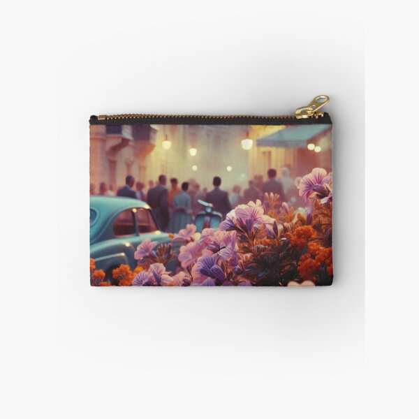 Item preview, 1960s Malta Night – AI Colorful Artwork with Lilac and Orange Glow for Clothing and Accessories for Plant Lovers designed and sold by knalpot-design.