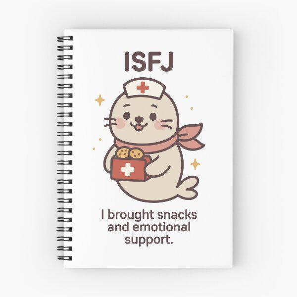 Item preview, ISFJ Kawaii | Nurse Seal with Cookies - Emotional Support and Snacks designed and sold by SealSquad.