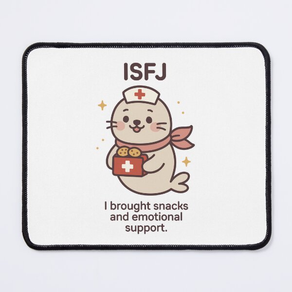 Item preview, ISFJ Kawaii | Nurse Seal with Cookies - Emotional Support and Snacks designed and sold by SealSquad.
