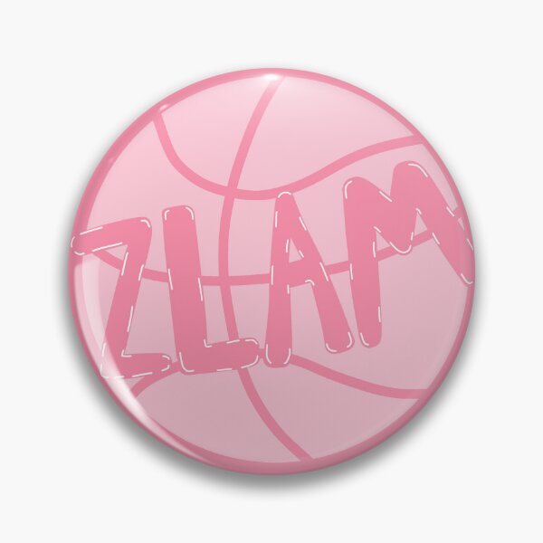 Item preview, Pink ZLAM Basketball Sticker – Bid Day Ready designed and sold by summer-loving.