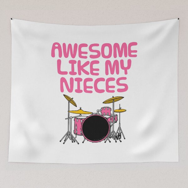 Item preview, Awesome Like My Nieces, Uncle Auntie Drummer Musician designed and sold by doodlerob.