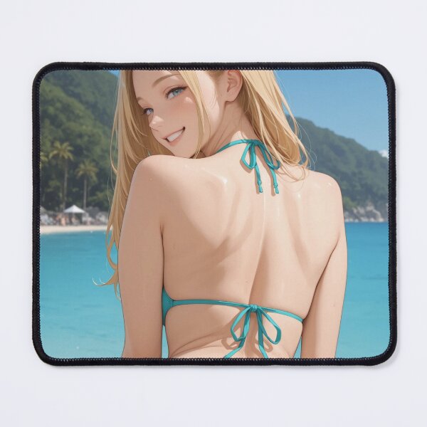 Item preview, Blonde anime girl in bikini designed and sold by Planet Utoppia.