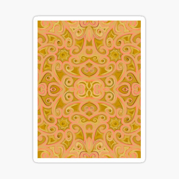 Item preview, Painted Filigree Yellow and Pink designed and sold by Kristi Duggins.