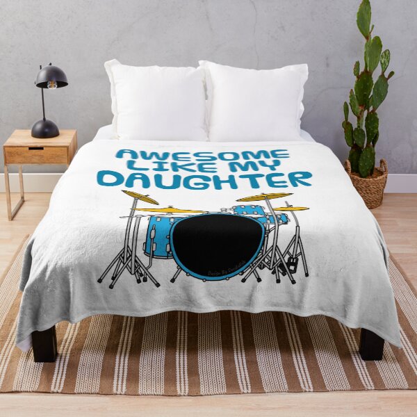 Item preview, Awesome Like My Daughter, Dad Father's Day Drummer Musician designed and sold by doodlerob.