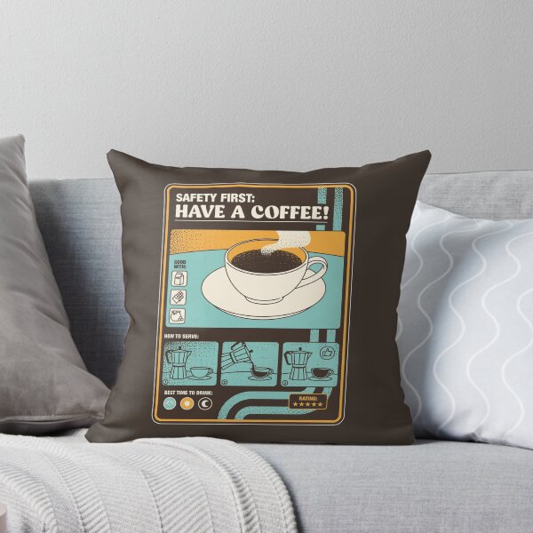 Item preview, Safety First Have a Coffee!! by Tobe Fonseca designed and sold by Tobe Fonseca®.