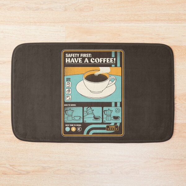 Item preview, Safety First Have a Coffee!! by Tobe Fonseca designed and sold by Tobe Fonseca®.