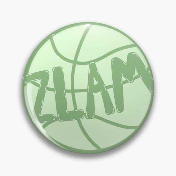 Item preview, Green ZLAM Basketball Sticker – Sorority Spirit designed and sold by summer-loving.
