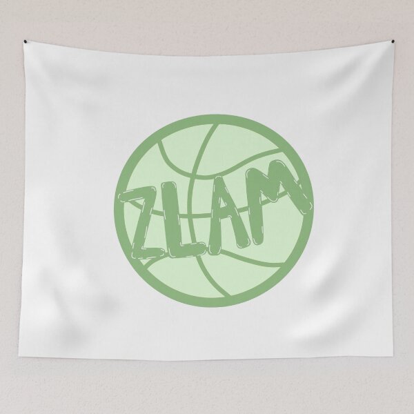 Item preview, Green ZLAM Basketball Sticker – Sorority Spirit designed and sold by summer-loving.