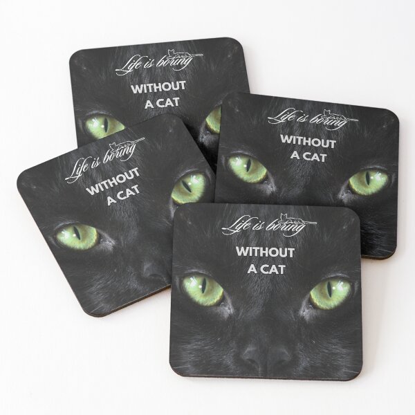 Item preview, Life is boring without a cat designed and sold by Oksanka21.