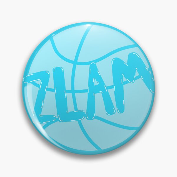 Item preview, Blue ZLAM Basketball Sticker – Sorority Game Day designed and sold by summer-loving.