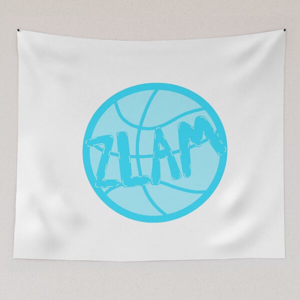 Item preview, Blue ZLAM Basketball Sticker – Sorority Game Day designed and sold by summer-loving.