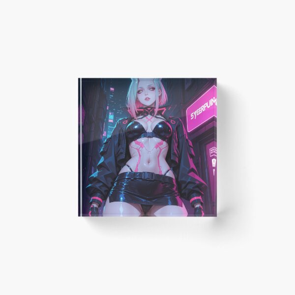 Item preview, Futuristic cyberpunk girl in miniskirt designed and sold by Planet Utoppia.
