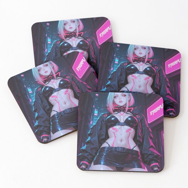 Item preview, Futuristic cyberpunk girl in miniskirt designed and sold by Planet Utoppia.