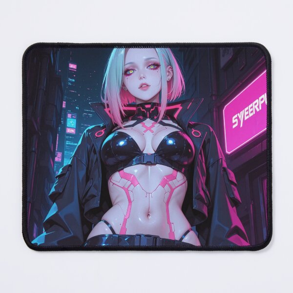 Item preview, Futuristic cyberpunk girl in miniskirt designed and sold by Planet Utoppia.