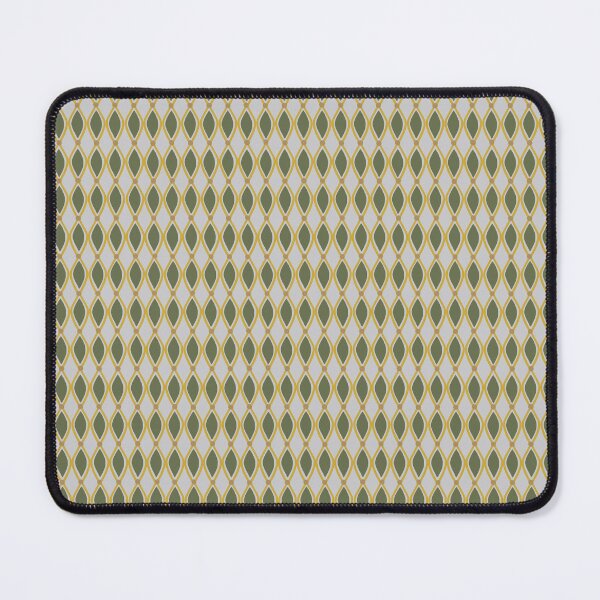 Item preview,  Lattice Light on soft grey with deep green graphical shapes designed and sold by phatlizzardart.