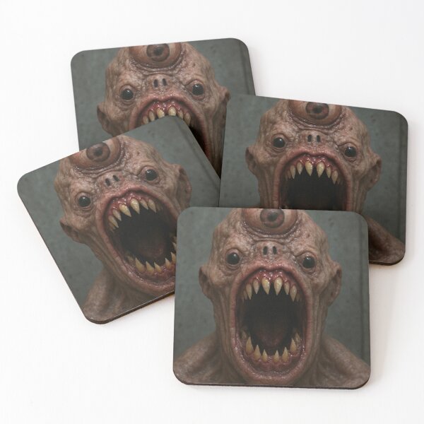 Item preview, Terrifying Cyclops Monster – Horror Sci-Fi Creature Art designed and sold by Khoulaly    ⭐⭐⭐⭐⭐.