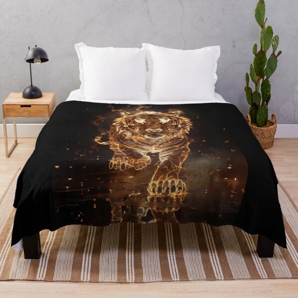 Item preview, Fiery Tiger Running Towards You designed and sold by Areebanawab.