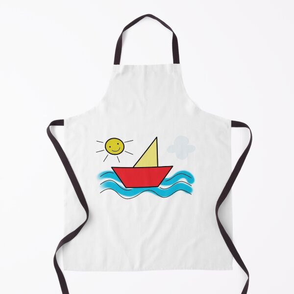 Item preview, Cartoon Sea boat and sun designed and sold by sonaadalian.