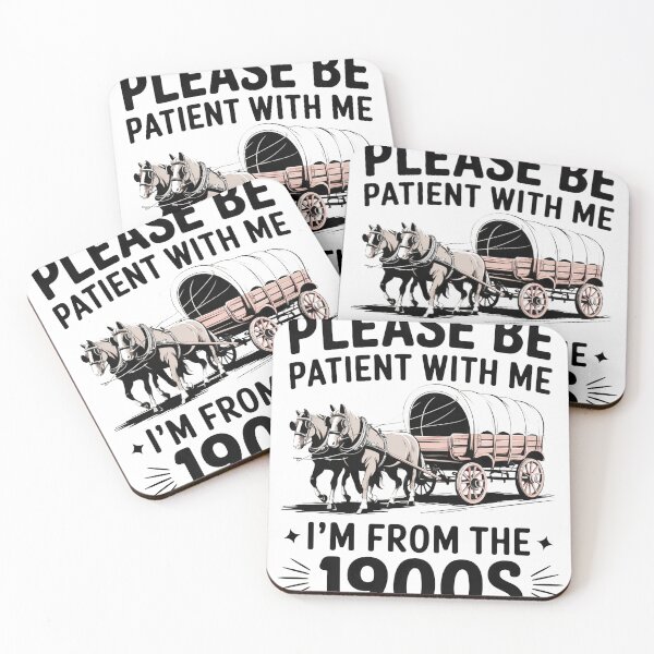 Item preview, Please Be Patient With Me I’m From the 1900s – Funny Vintage Wagon Tee designed and sold by Khoulaly    ⭐⭐⭐⭐⭐.