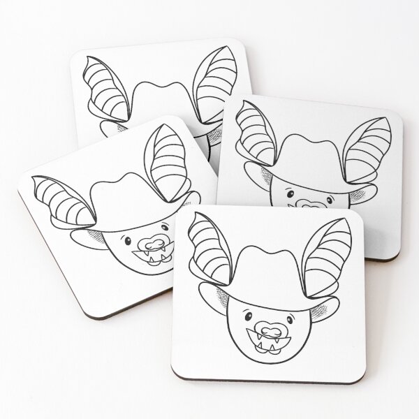 Item preview, Bats in Hats black and white designed and sold by Brieezy-Designs.