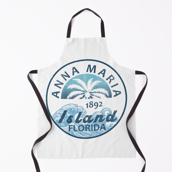 Item preview, Anna Maria Island - Vector Badge Palm Tree Design (Ocean Blue) designed and sold by EpochFusion.