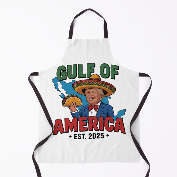 Item preview, Gulf of America 2025 – Funny Political Satire Design with Taco Trump designed and sold by Khoulaly ⭐⭐⭐⭐⭐.