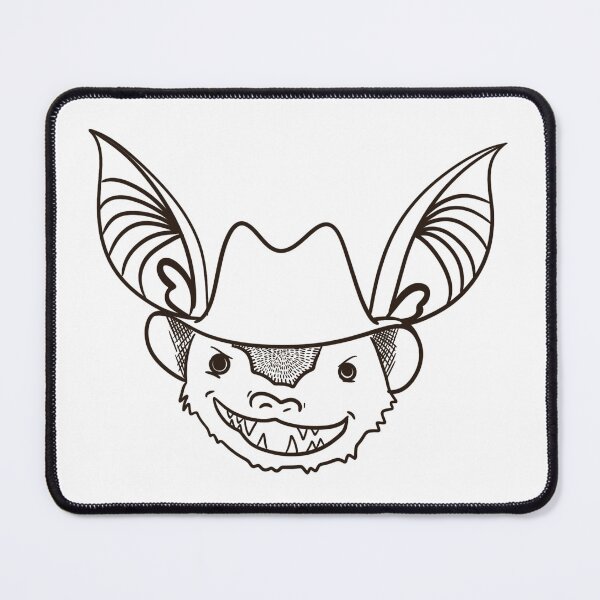 Item preview, Big Brown Bat in Hats outline designed and sold by Brieezy-Designs.