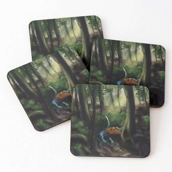 Item preview, dilophosaurus forest designed and sold by Bold Beetle Co.