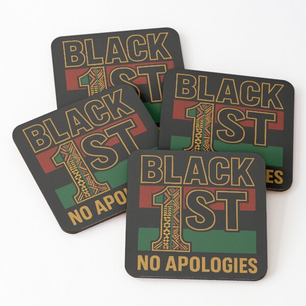 Item preview, Bold. Unapologetic. Uncompromising. Black First No Apologies Black Solidarity designed and sold by Item Geeks.