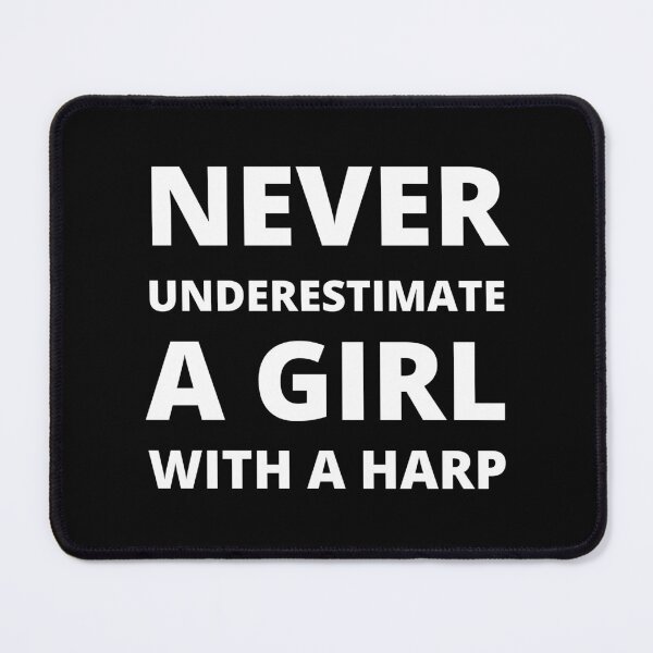 Item preview, Never underestimate a girl with a harp designed and sold by fev-rocks.