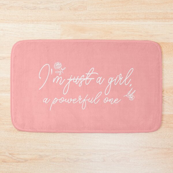 Item preview, Soy solo una chica, una poderosa Palabra Floral Arte Blanco designed and sold by ClearAndHappy.