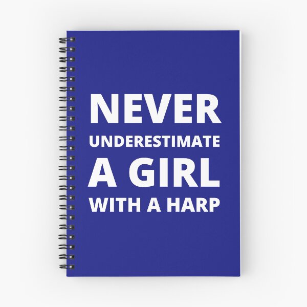 Item preview, Never underestimate a girl with a harp designed and sold by fev-rocks.