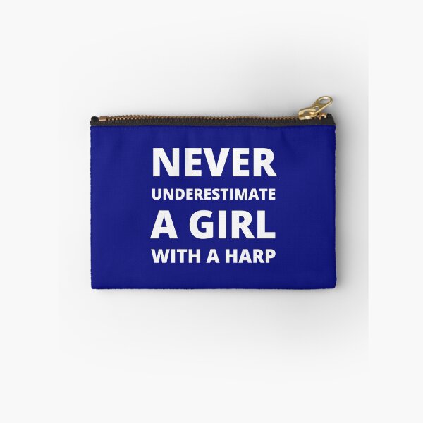 Item preview, Never underestimate a girl with a harp designed and sold by fev-rocks.