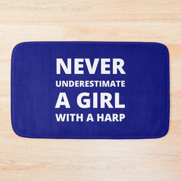 Item preview, Never underestimate a girl with a harp designed and sold by fev-rocks.