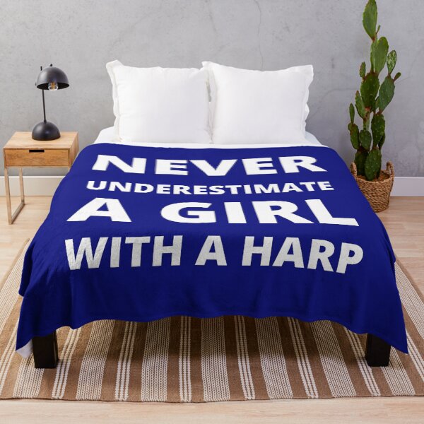 Item preview, Never underestimate a girl with a harp designed and sold by fev-rocks.