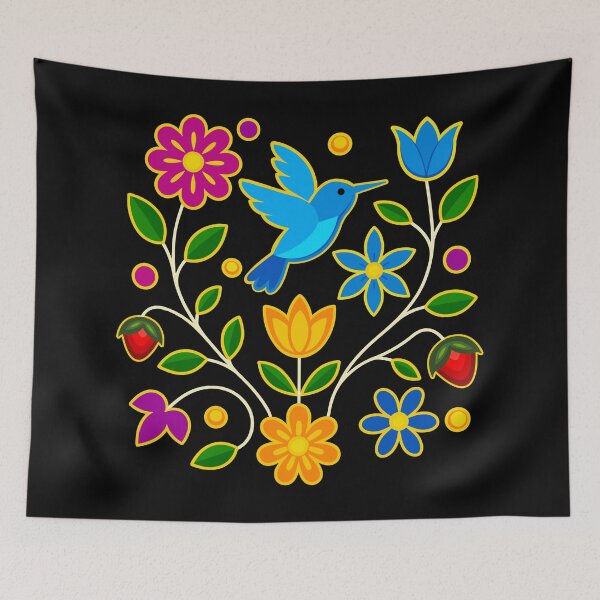 Item preview,  Anishinaabe Floral With Ojibwe Flowers and Strawberries designed and sold by YalenArt.