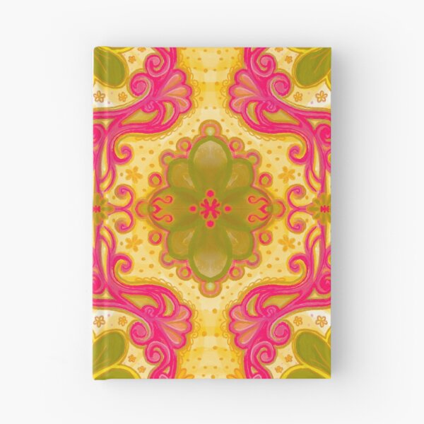 Item preview, Painted Filigree Yellow Olive Green Pink Floral by Kristi Duggins  designed and sold by Kristi Duggins.