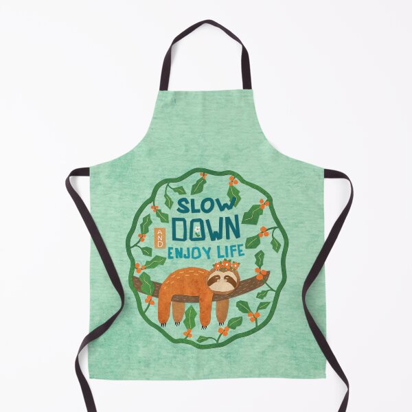 Item preview, Sloth Collage - Slow Down and Enjoy Life designed and sold by MarcyBrennanArt.