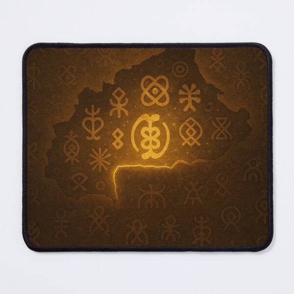 Item preview, Burkina Faso Ibrahim Traore's hometown. A glowing tribute to ancestral wisdom and revolutionary spirit. designed and sold by Item Geeks.