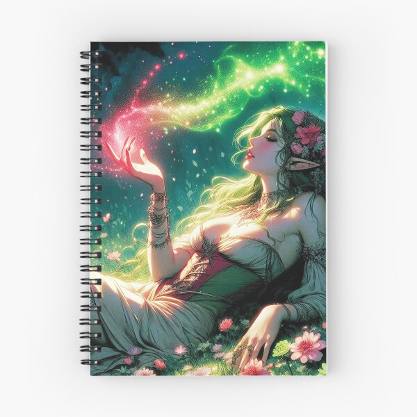 Item preview, Beautiful Elf Girl Playing With Magic 1 designed and sold by Arcane Fantasy Art.