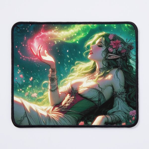 Item preview, Beautiful Elf Girl Playing With Magic 1 designed and sold by Arcane Fantasy Art.