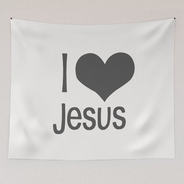 Item preview, I love Jesus white designed and sold by ZiphGames.